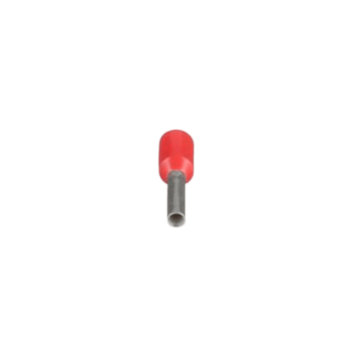 Ferrule Aislado PAN-TERM para Cable 8 AWG, Largo 12mm, DIN Color Rojo. Paquete 100 Piezas
