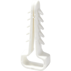 Grapa Taquete de Nylon para Fijación de Cables en Interior y Exterior / Color Blanco / 6 × 10 mm / Paquete con 100 Piezas