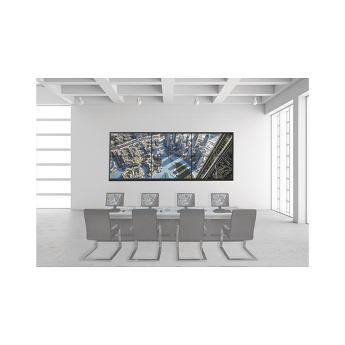 Kit Videowall 3X2 / Incluye 6 Pantallas de 55" / Decoder / Base de Piso / Accesorios de Instalación