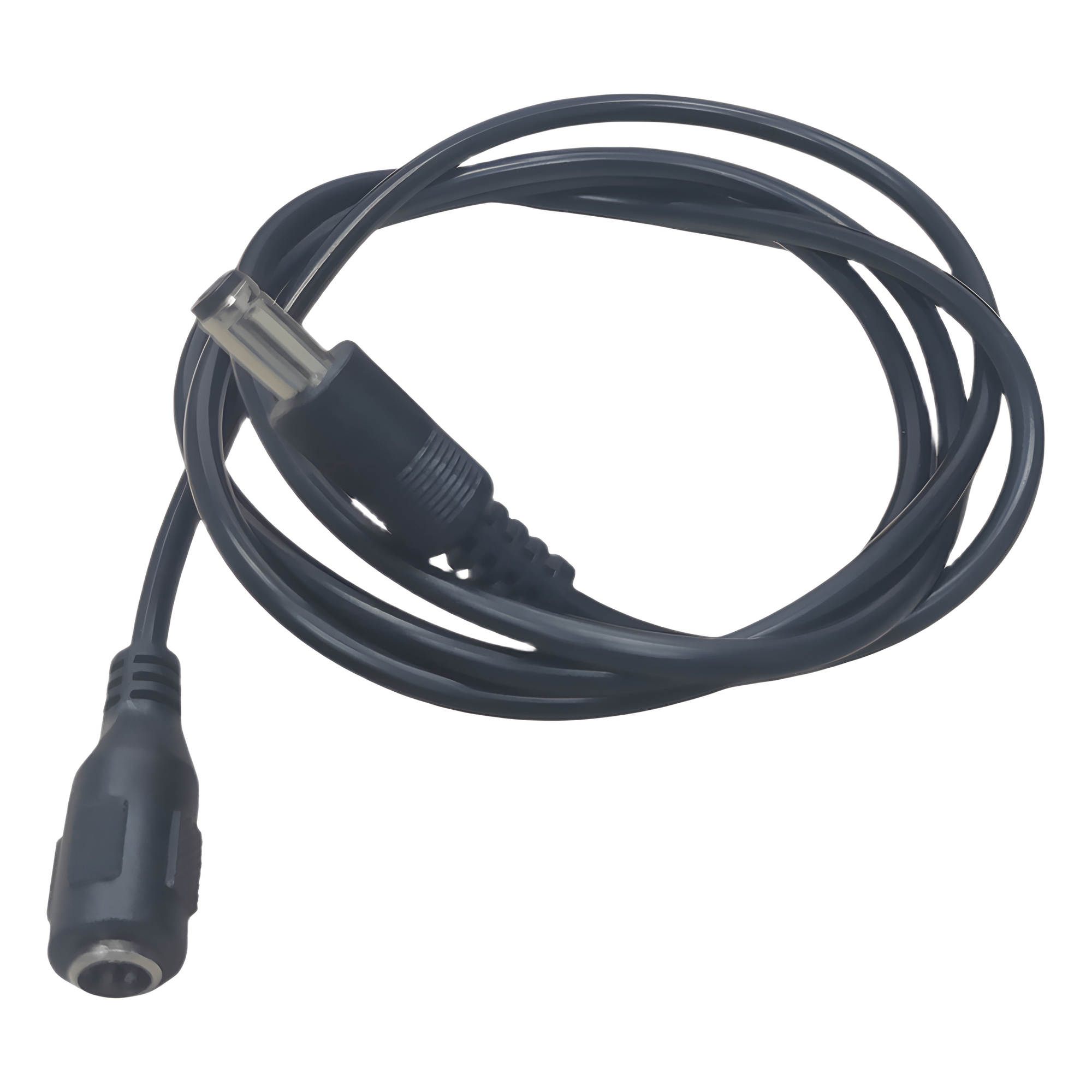 Cable con Conector Macho  ahembra (Pigtail) | Forro negro |  Alimentación para Vcc | Polarizado | Largo 1 metro | Calibre 22AWG.