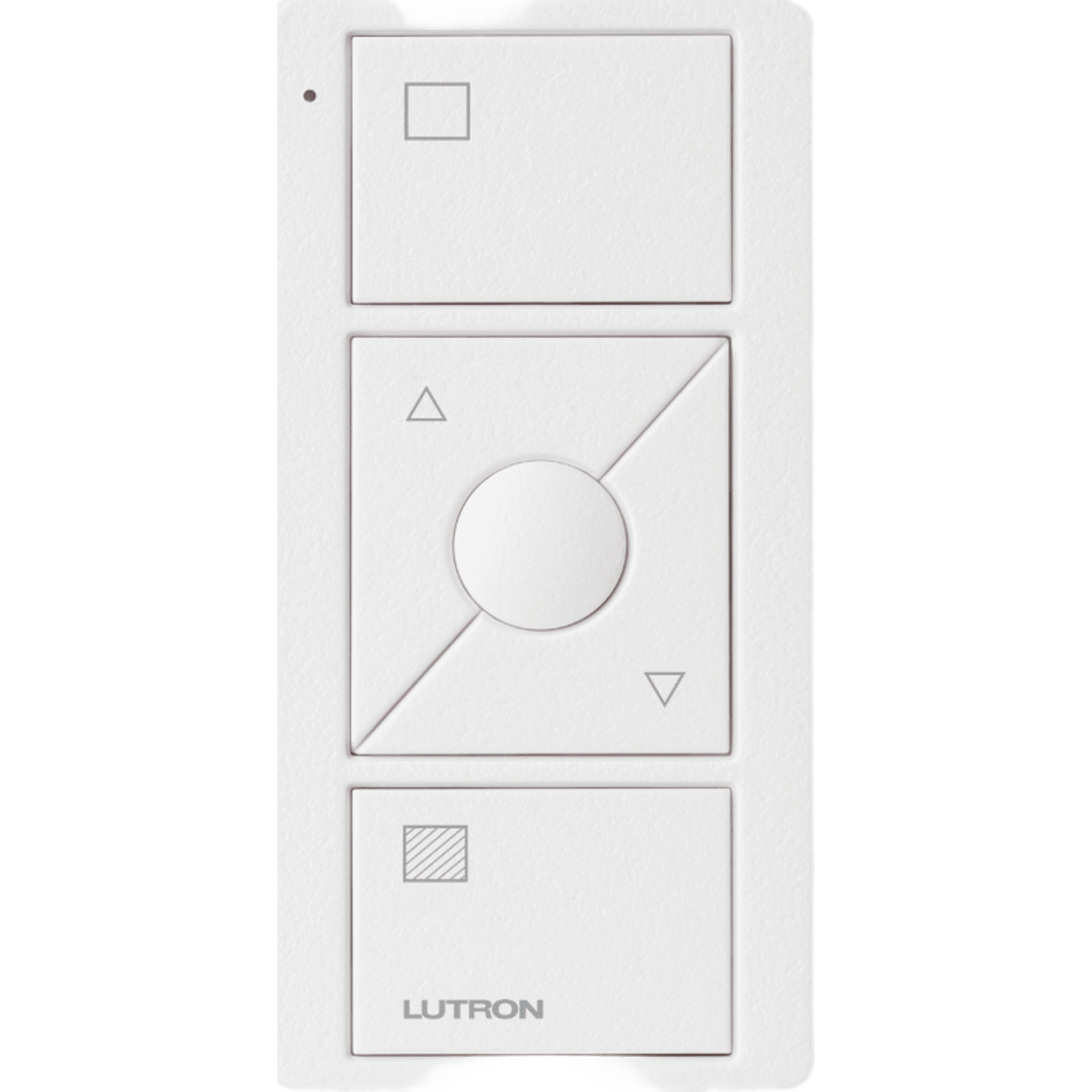 Control Pico inalámbrico de 3 botones con subir/bajar y botón de escena favorita, tecnología Clear Connect RF