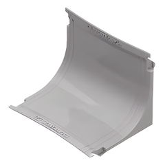 Curva vertical interna color blanco para canaleta THR40