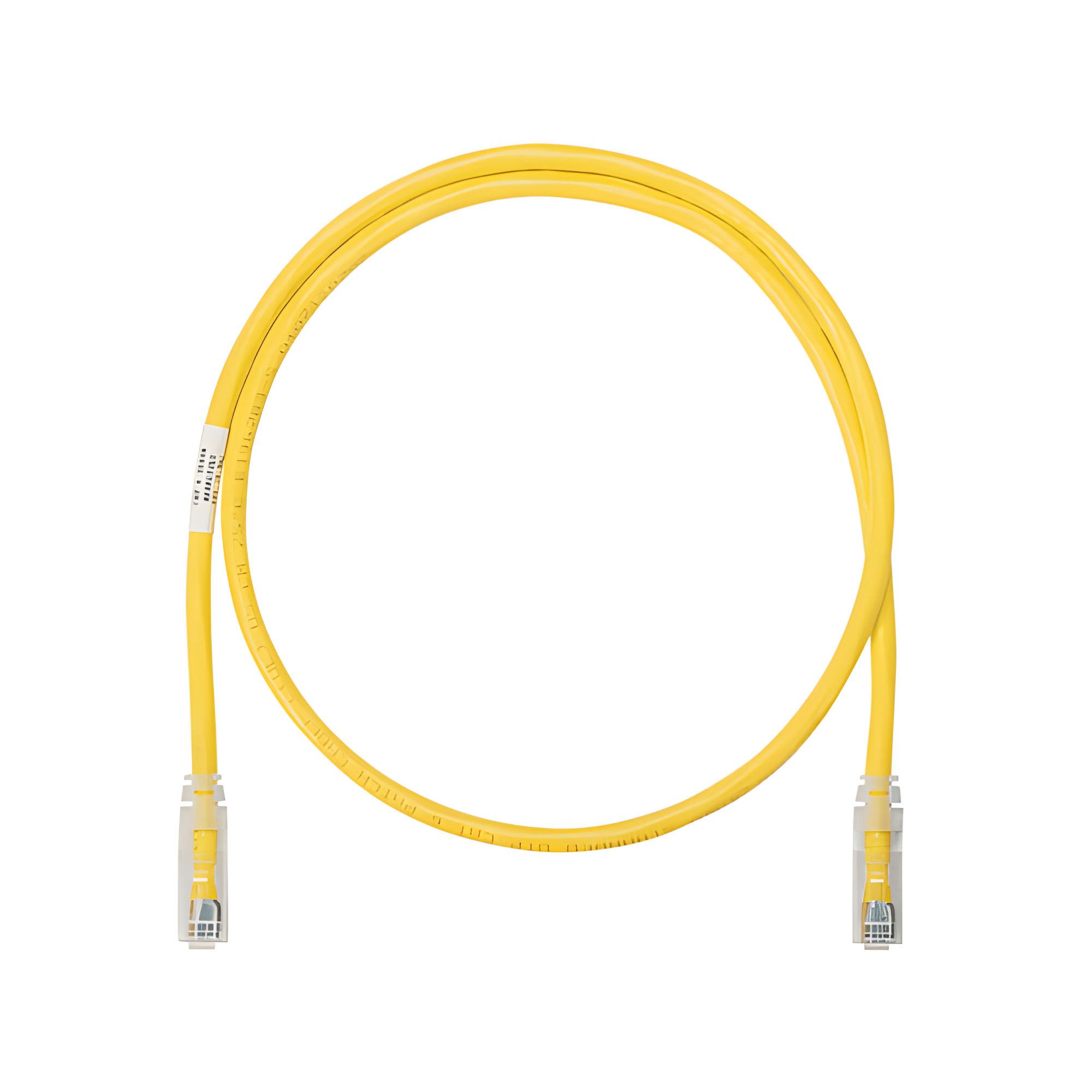 Cable de Parcheo UTP Categoría 6, con Plug Modular en Cada Extremo - 0.3 Metros (1 Pie) - Amarillo