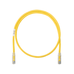 Cable de Parcheo UTP Categoría 6, con Plug Modular en Cada Extremo - 0.3 Metros (1 Pie) - Amarillo