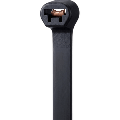 Cinchos de Nylon Mejorado con Inserto Metálico Para un Mejor Agarre / Color Negro / 7.5 × 300 mm / Paquete con 100 Piezas