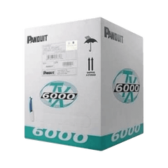 Bobina de Cable UTP 305 Metros (1000 Pies) de Cobre, TX6000™ PanNet, Reelex, Blanco, Categoría 6 Mejorado (23 AWG), LSZH (Bajo Humo, Cero Halógenos), de 4 Pares