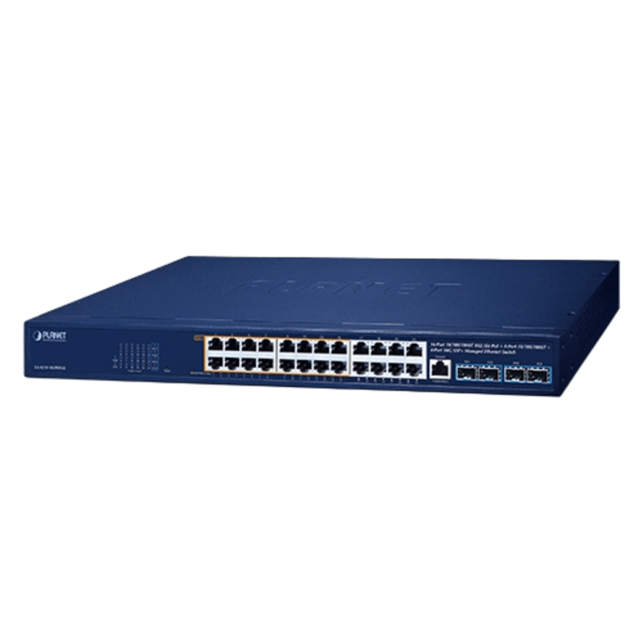 Switch Gestionado PoE++ 802.3bt / 16 Puertos Gigabit PoE++ 95W + 8 Puertos Gigabit + 4 Puertos 10G SFP+ / Presupuesto PoE 420W / IPv6/IPv4 / L2/L4 / ERPS / CloudNMS / Rack 440 mm (17.3 in)