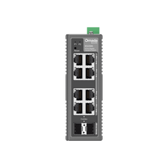 Switch Industrial Omada Easy Managed / 8 Puertos Gigabit (6× RJ45 + 2× RJ45/SFP Combo) / 16 Gbps Switching / -40°C a 75°C / Protección Rayos 6kV / Gestión Cloud / Montaje DIN Rail o Pared / IP40