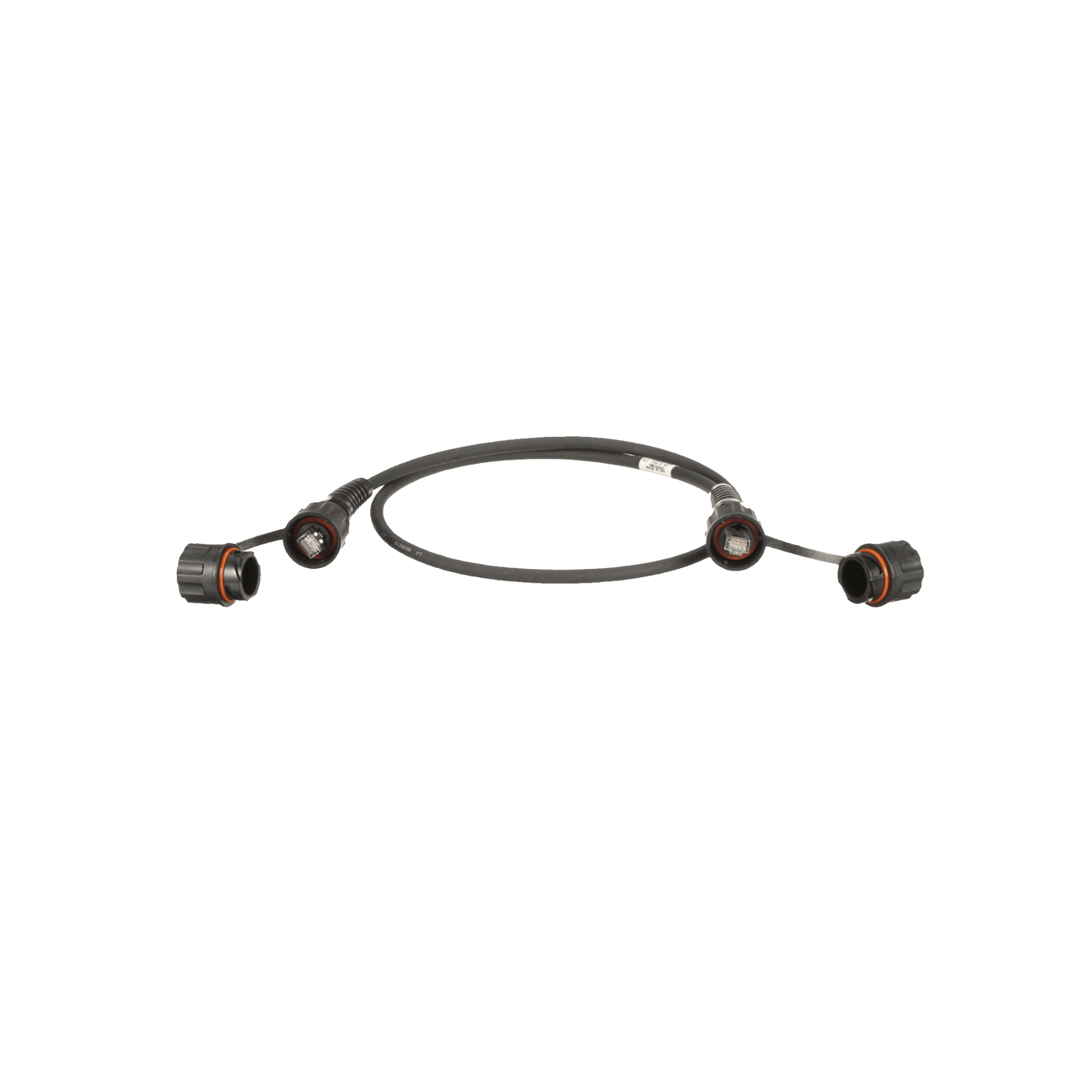 Patch Cord Cat6A IndustrialNet, Blindado S/FTP, Con Plug Industrial y Tapa en Cada Extremo, 5 Metros