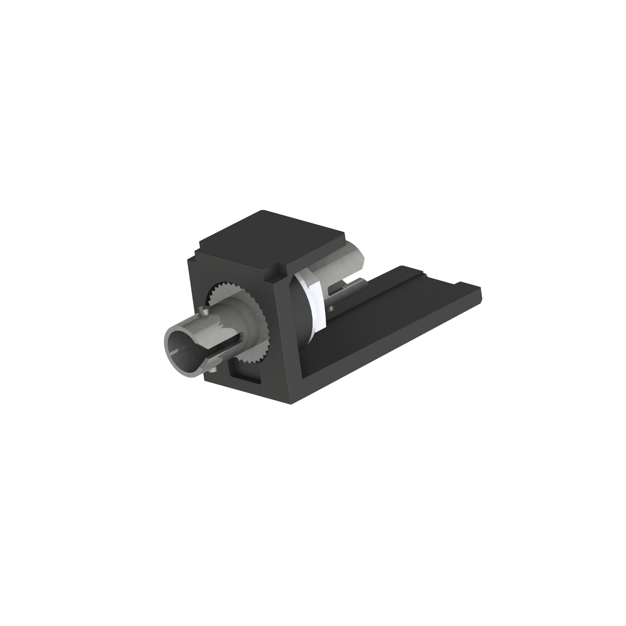 Módulo Acoplador ST Simplex, para Fibra Óptica Multimodo OM3/OM4, Tipo Mini-Com, Color Negro