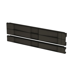Tapa Ciega de Plástico de Instalación Rápida (Sin Herramientas / A Presión), para Rack de 19" 2 UR Color Negro