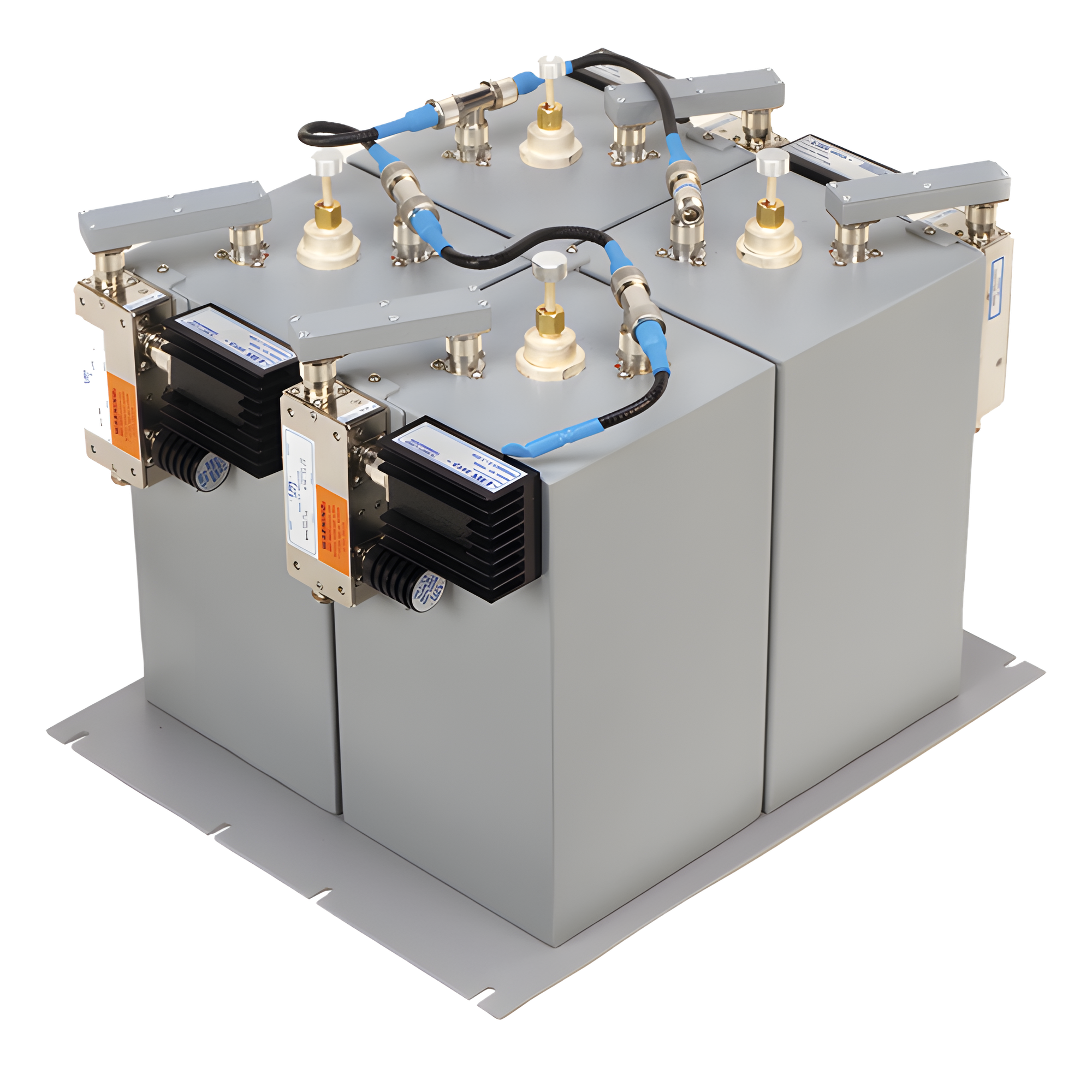 Combinador 440-512 MHz, para 4 Canales, 125 Watt, 200 KHz (min.) de Sep. Tx-Tx, 2 Circ. N Hembra.