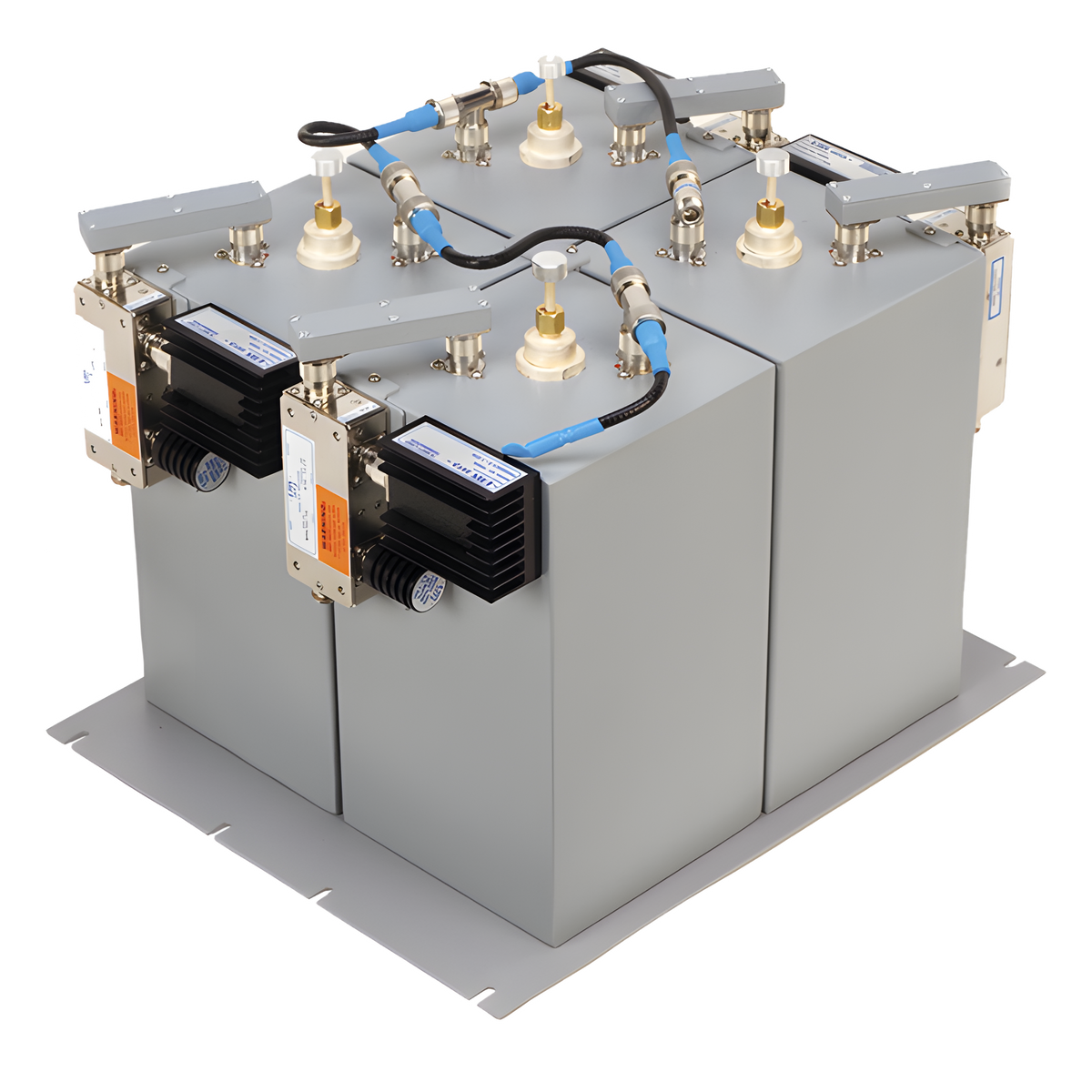 Combinador 440-512 MHz, para 4 Canales, 125 Watt, 200 KHz (min.) de Sep. Tx-Tx, 2 Circ. N Hembra.