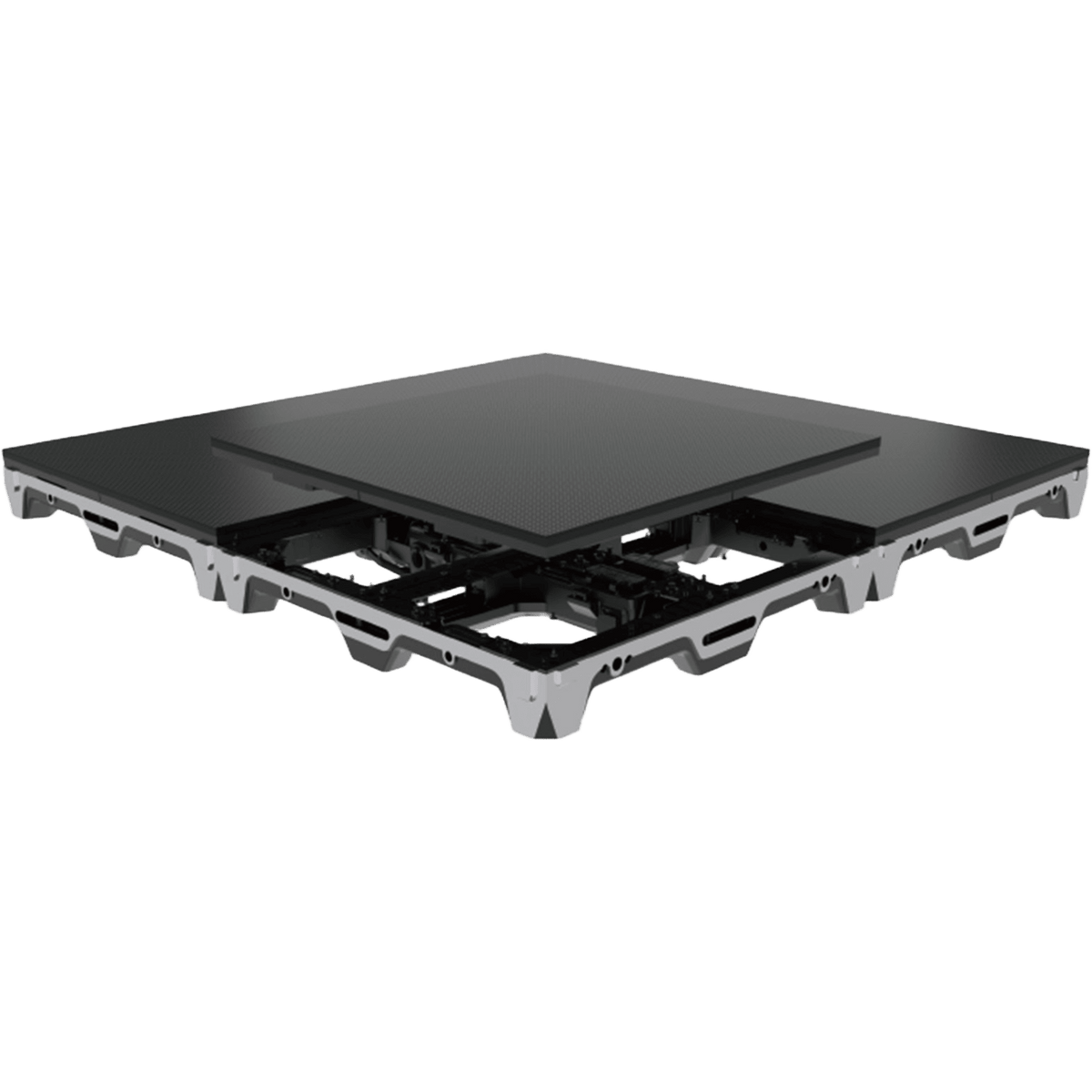 Pantalla LED MR / Para Instalación en Piso / Píxel Pitch 4.8 mm / GOB / Brillo 1000 nits / Frecuencia 7680 Hz / Protección IP65/IP54