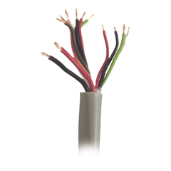 Bobina de Cable de 500 Metros (1640 Pies) / Color Gris / Sistemas de Alarmas de Intrusión y Control de Acceso / 5 Pares Calibre 22 / 1 Par Calibre 18 / Intemperie