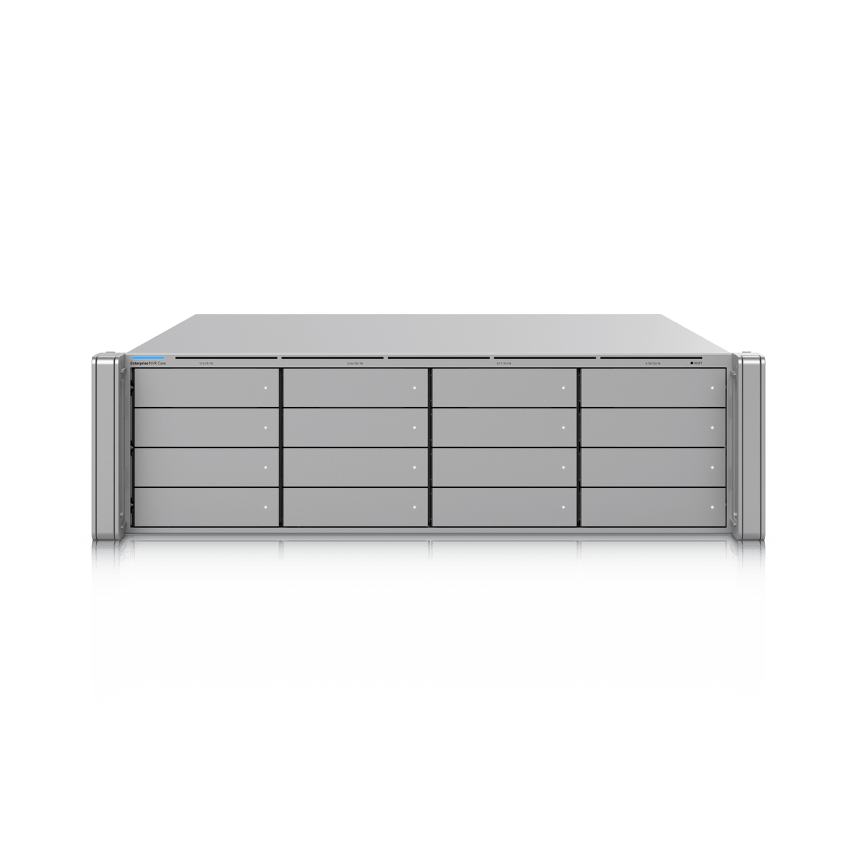 NVR Empresarial Core UniFi Protect 3U con 16 Bahías para HDD/SSD 2.5”/3.5”, Soporte para hasta 300 Cámaras 4K o 500 Full HD, Fuentes de Poder Hot-Swap y Expansión de Almacenamiento Opcional