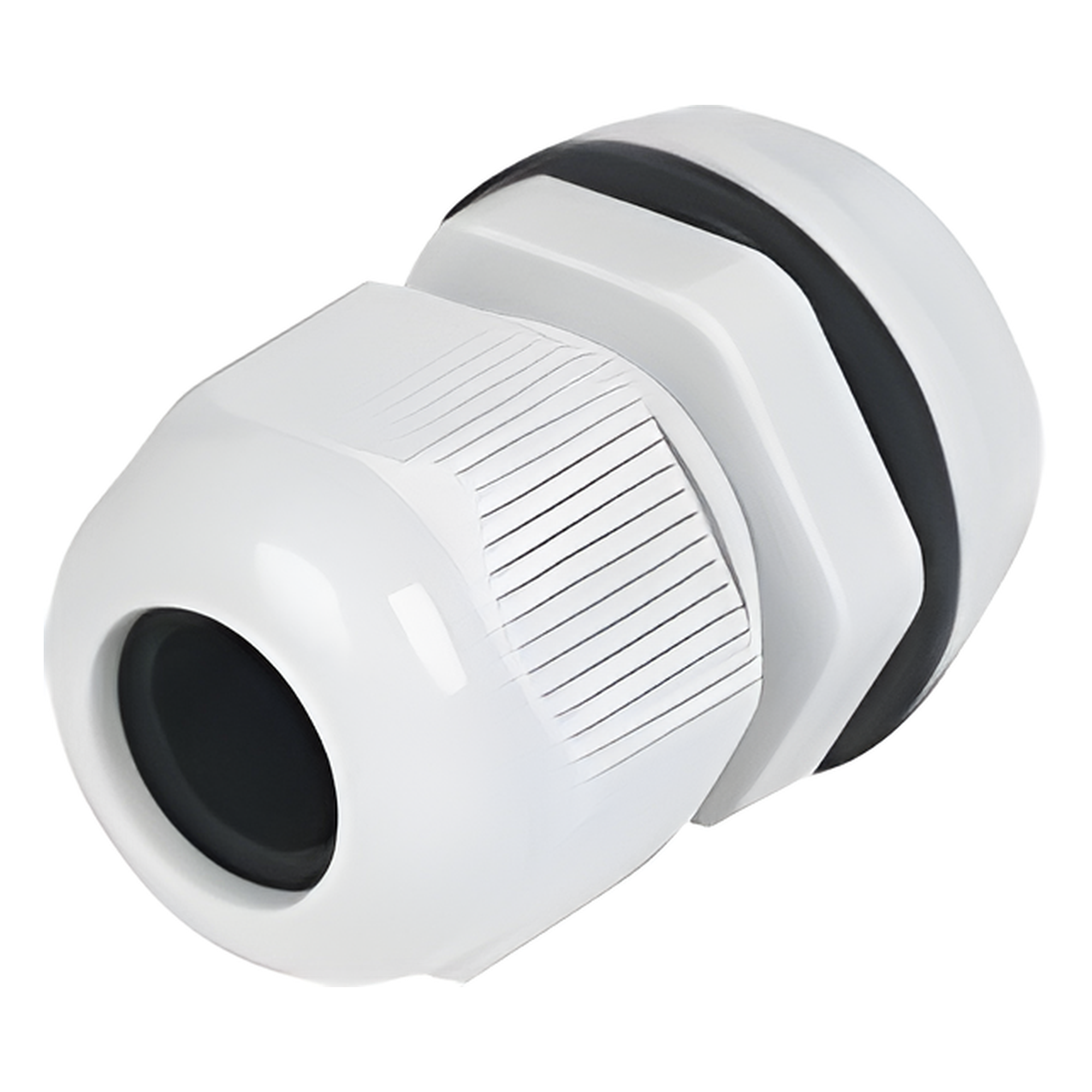 Conector Plástico Tipo Glándula para Cable de 6 a 12 mm de Diámetro.