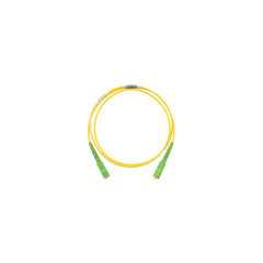 Jumper de Fibra Optica Monomodo 9/125 OS2, SC/APC-SC/APC Simplex, OFNR (Riser), Color Amarillo, 5 Metros (16.40 Pies)