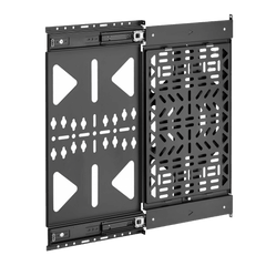 Montaje Deslizante de Almacenamiento AV | Capacidad de Carga 10 kg (22 lbs) | Rango de Deslizamiento 300 mm | Fabricado en Acero | Sistema de Sujeción Quick-Release sin Herramientas