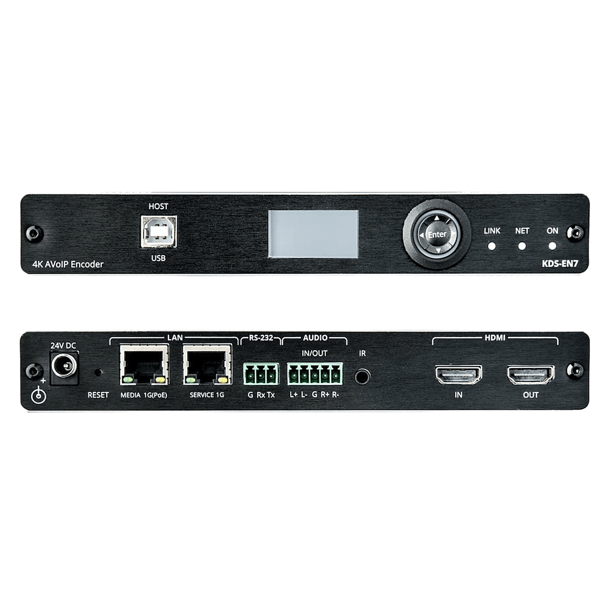 Codificador AVoIP | Entrada HDMI | 4K60 | Red 1G | Soporta KVM | IR RS232 CEC | HDR10 | PoE | Escalable 999 Canales | Baja Latencia