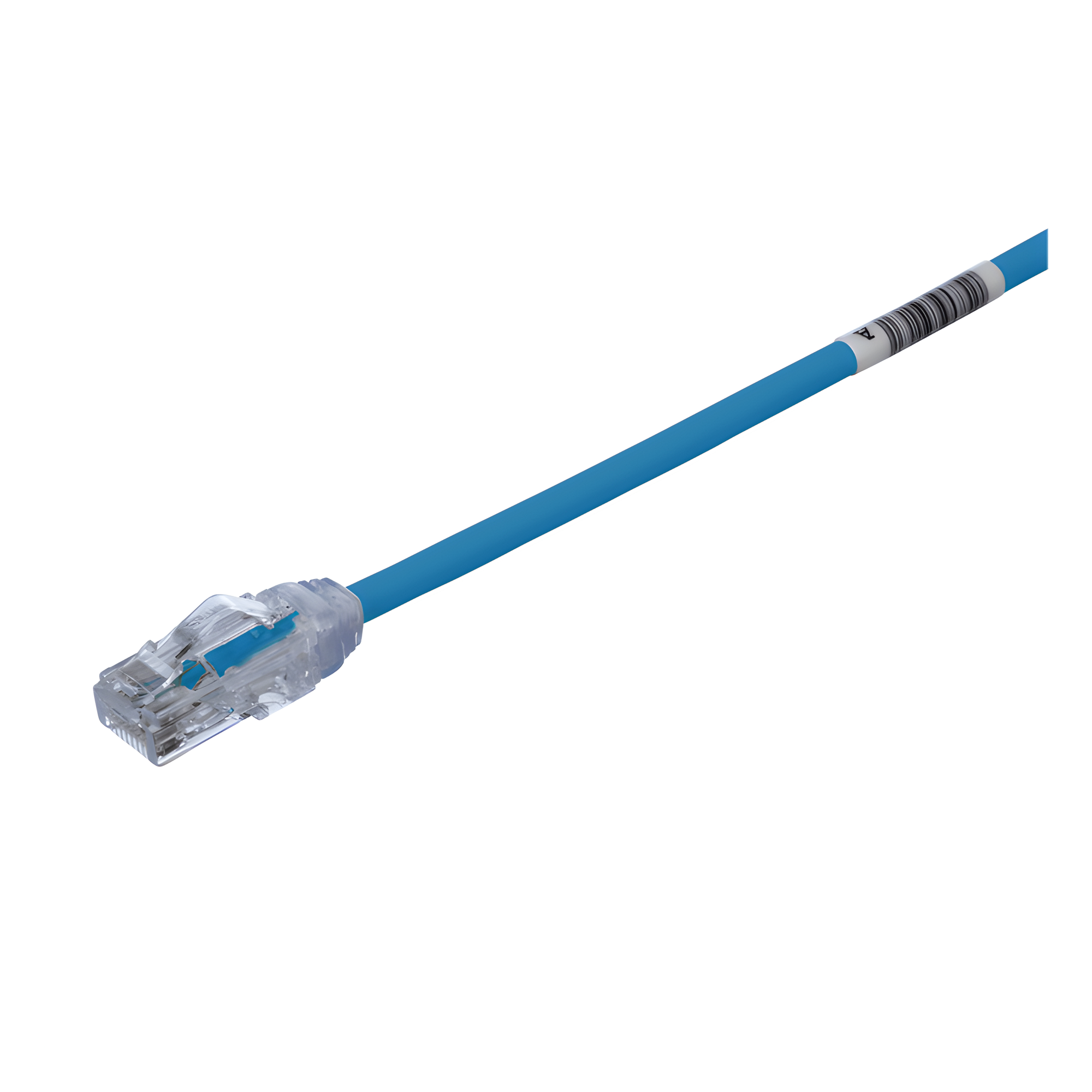 Cable de Parcheo UTP Cat6A, CM/LSZH, Diámetro Reducido (28AWG), Color Negro, 2.13 Metros (7 Pies)