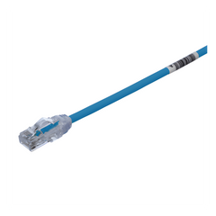 Cable de Parcheo UTP Cat6A, CM/LSZH, Diámetro Reducido (28AWG), Color Negro, 2.13 Metros (7 Pies)
