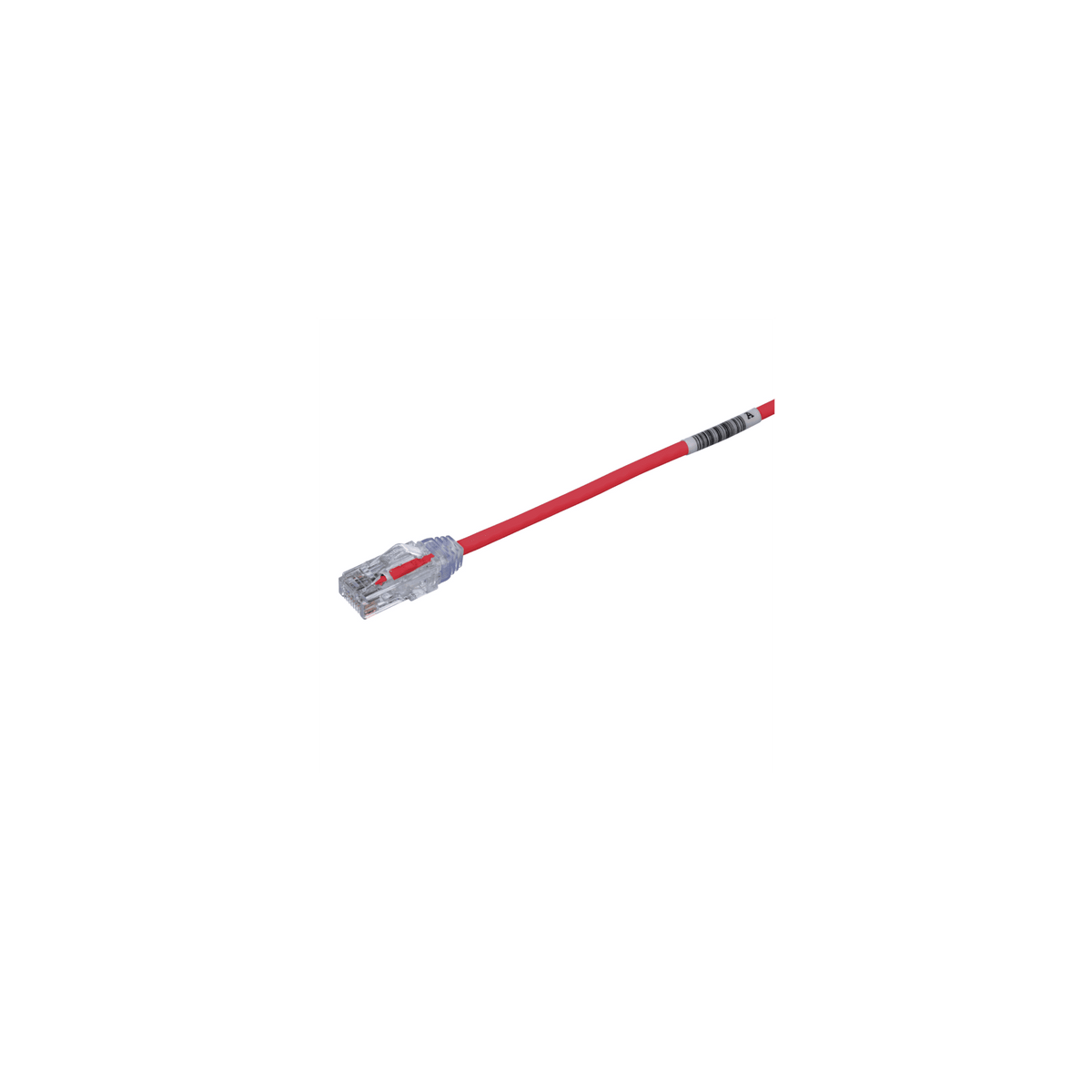 Cable de Parcheo TX6, UTP Cat6, Diámetro Reducido (28AWG), Color Rojo, 0.5 Metros (1.64 Pies)