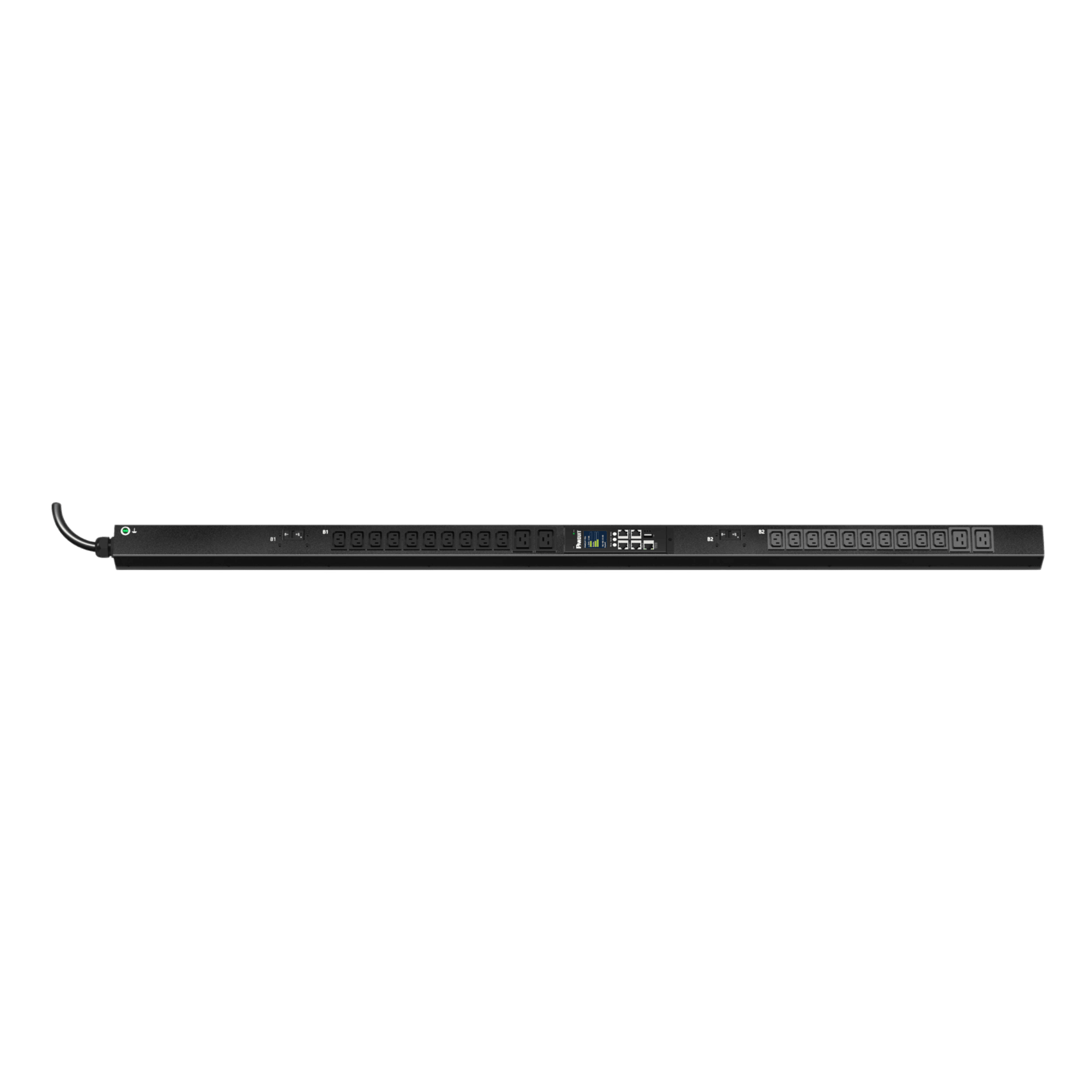 PDU ES2P Monitoreable (MI) para Distribución de Energía, Enchufe de Entrada NEMA L6-30P, Con 20 Salidas C13 y 4 C19, de Instalación Vertical, 208 Vca, 30 Amp