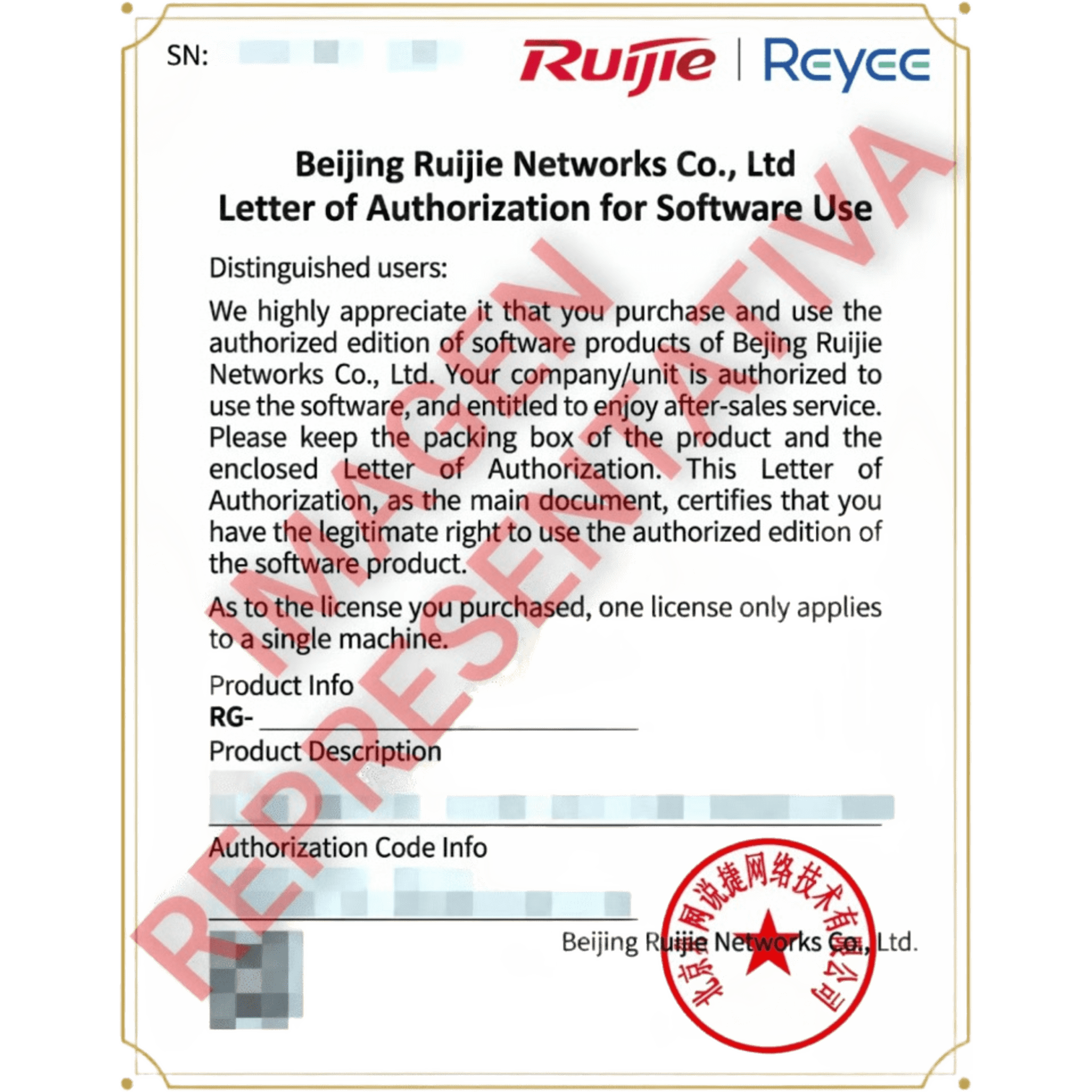 Licencia 1 Año (8 en 1) para Funciones Avanzadas de Seguridad / Firewall Ruijie RG-CF10S / IPS + AV + Threat Intelligence + URL + APP + AI + WAF / Línea Cybrey