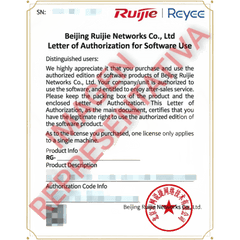 Licencia 1 Año (8 en 1) para Funciones Avanzadas de Seguridad / Firewall Ruijie RG-CF10S / IPS + AV + Threat Intelligence + URL + APP + AI + WAF / Línea Cybrey