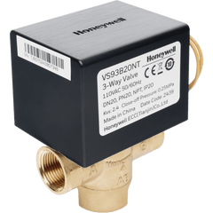 Válvula de control eléctrica de 2 vías tipo bola, sin retorno por resorte, para fan coil, DN20, conexión BSPT, 220 V CA