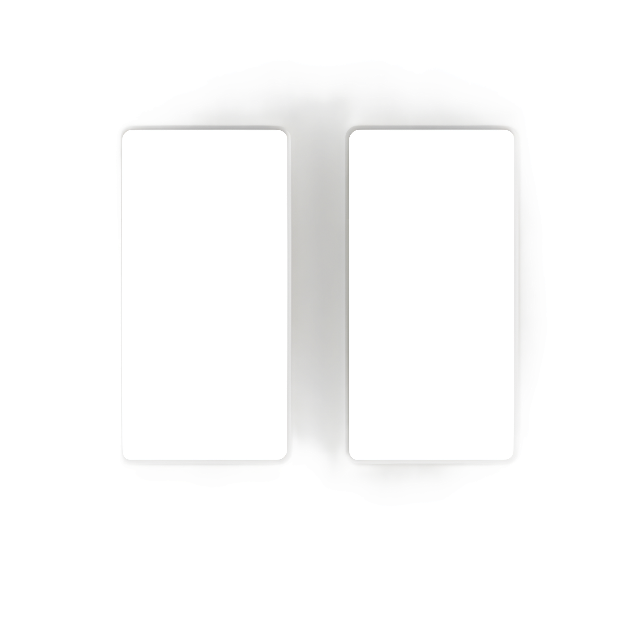 Placa de pared de 2 espacios para atenuadores, apagadores o controles inalámbricos Lutron, línea Claro sin tornillos visibles