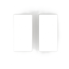 Placa de pared de 2 espacios para atenuadores, apagadores o controles inalámbricos Lutron, línea Claro sin tornillos visibles