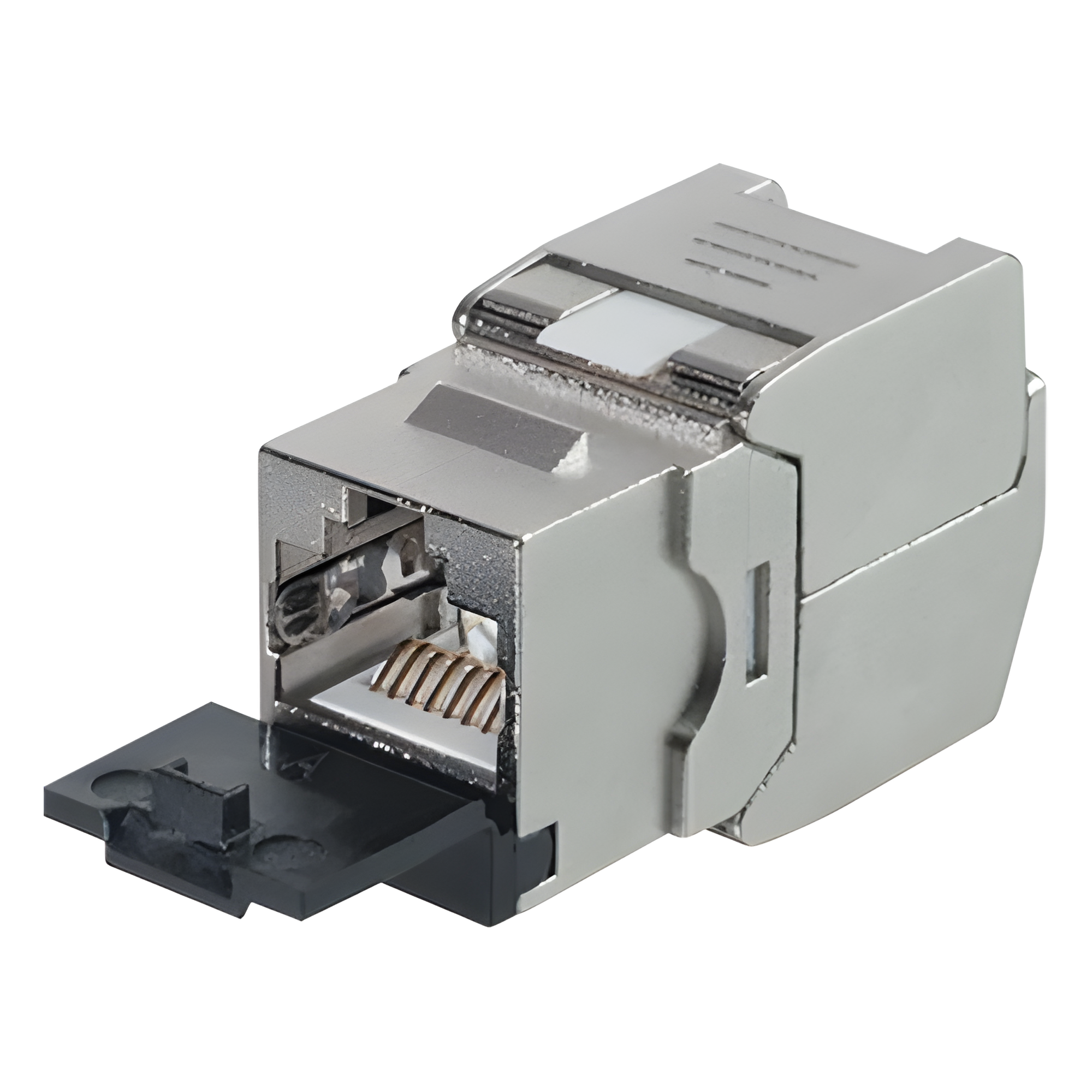 Módulo Jack STP Keystone Toolless (Sin Herramienta) CAT6A con Tapa