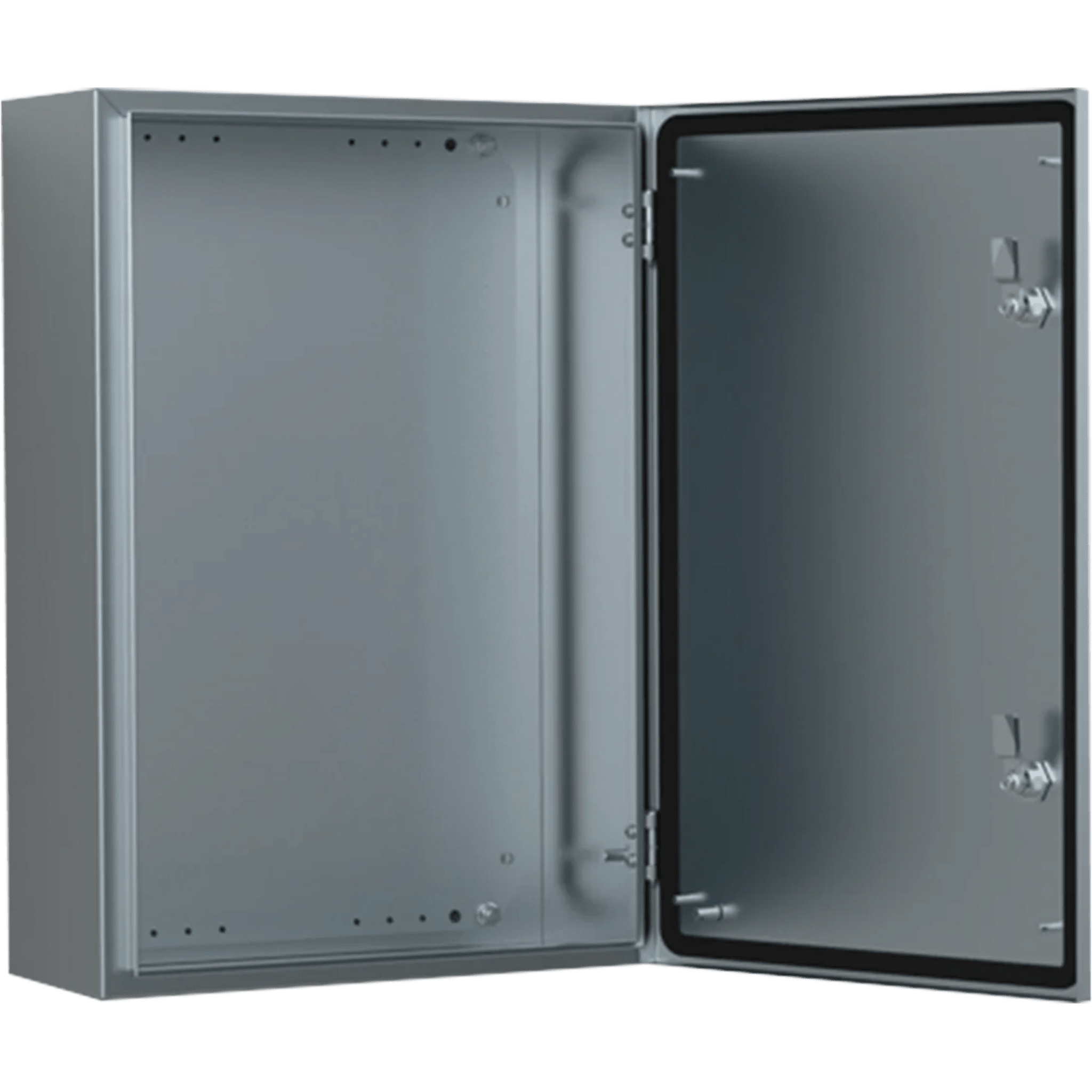 Gabinete de Acero Inoxidable 304L ASR IP66 / 500x500x210 mm (19.7x19.7x8.3 in) / 1 Cerradura / Montaje Placa 2 mm