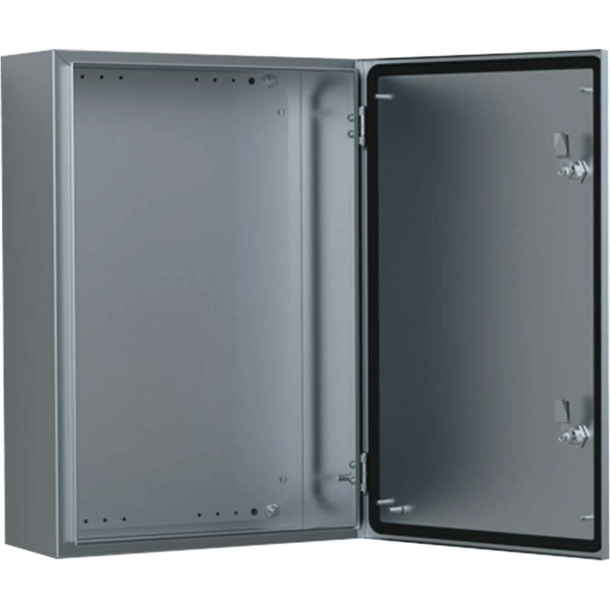 Gabinete de Acero Inoxidable 304L ASR IP66 / 500x500x210 mm (19.7x19.7x8.3 in) / 1 Cerradura / Montaje Placa 2 mm