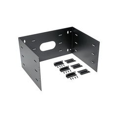 Rack Abierto de Instalación en Pared con Bisagras, Profundidad de 401 mm, 19 in de Ancho, 6 UR, Color Negro