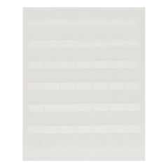 Paquete de Hojas con 2500 Etiquetas de Identificación Auto-Laminadas para Impresora Láser/Inyección de Tinta, para Cables de 3 a 7.1 mm de Diámetro (12 - 10 AWG), Color Blanco