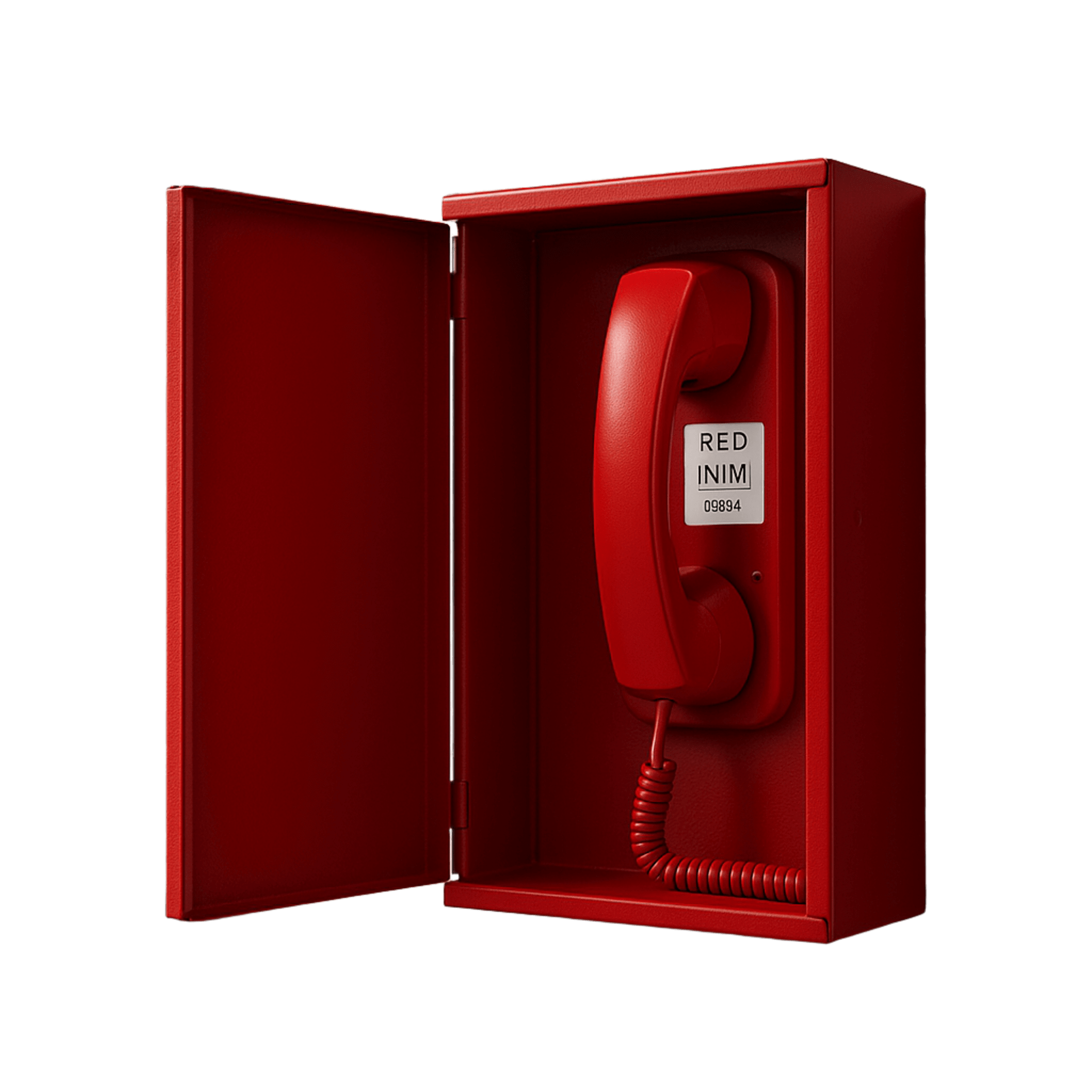 Dispositivo Telefónico de Emergencia | Grado de Seguridad 3 | Metal Rojo RAL3001 | 32 Teléfonos por Línea | Conexión IFAMFFT