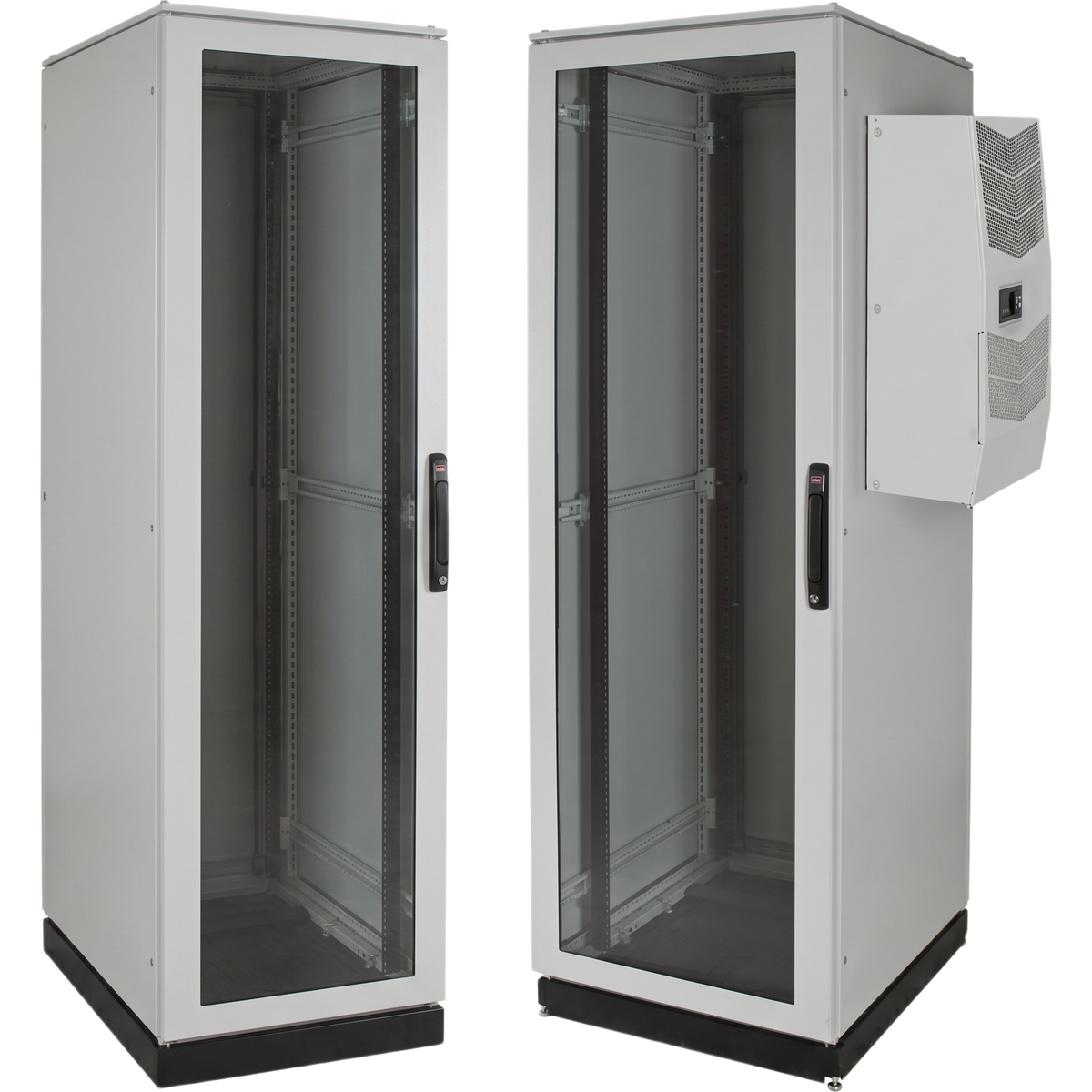 Gabinete de Telecomunicaciones ProLine V/D, 700 mm de Ancho, 800 mm de Profundidad, Compatible Con Aire Acondicionado Tipo G28, 42 UR, Color Gris Claro