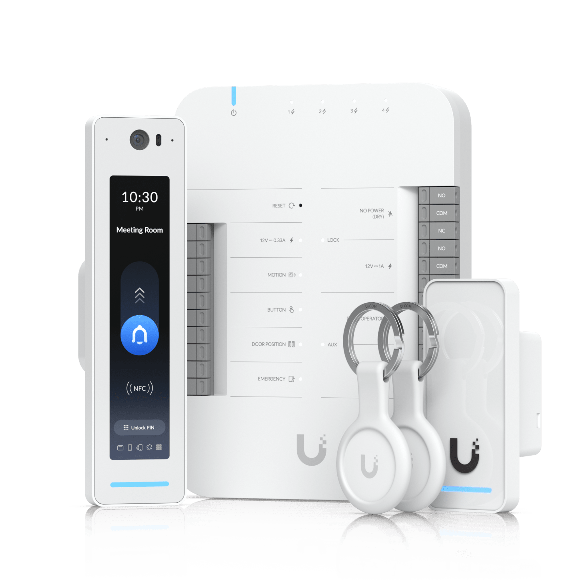 Kit de Control de Acceso G3 para 1 Puerta, Incluye Door Hub, G3 Reader Pro y Lector de Salida, Compatible con Touch Pass, Incluye 2 Keyfobs