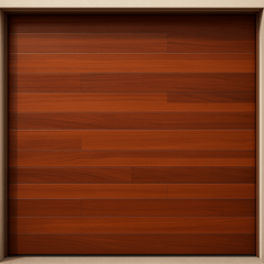Puerta de Garage de Alta Calidad / Estilo Americano / Acabado Laminado PREMIUM / Color Madera Clara / 10x7 Pies.