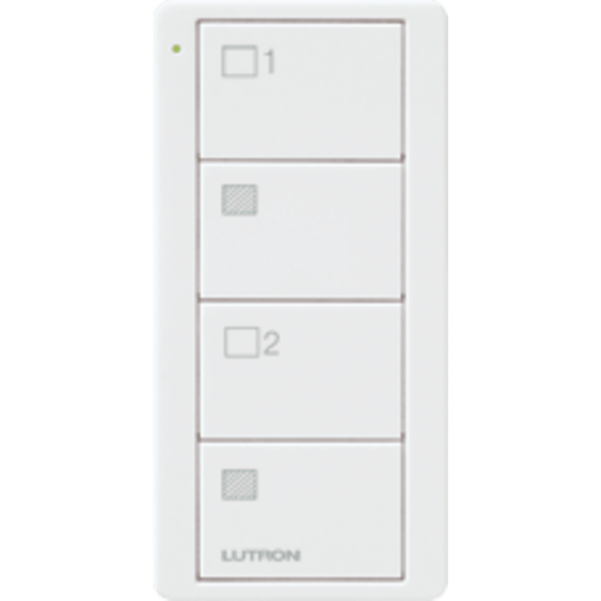 Control remoto PICO inalámbrico con 4 botones  encender/apagar grupo/escenas,  complemente con un atenuador o switch on/off