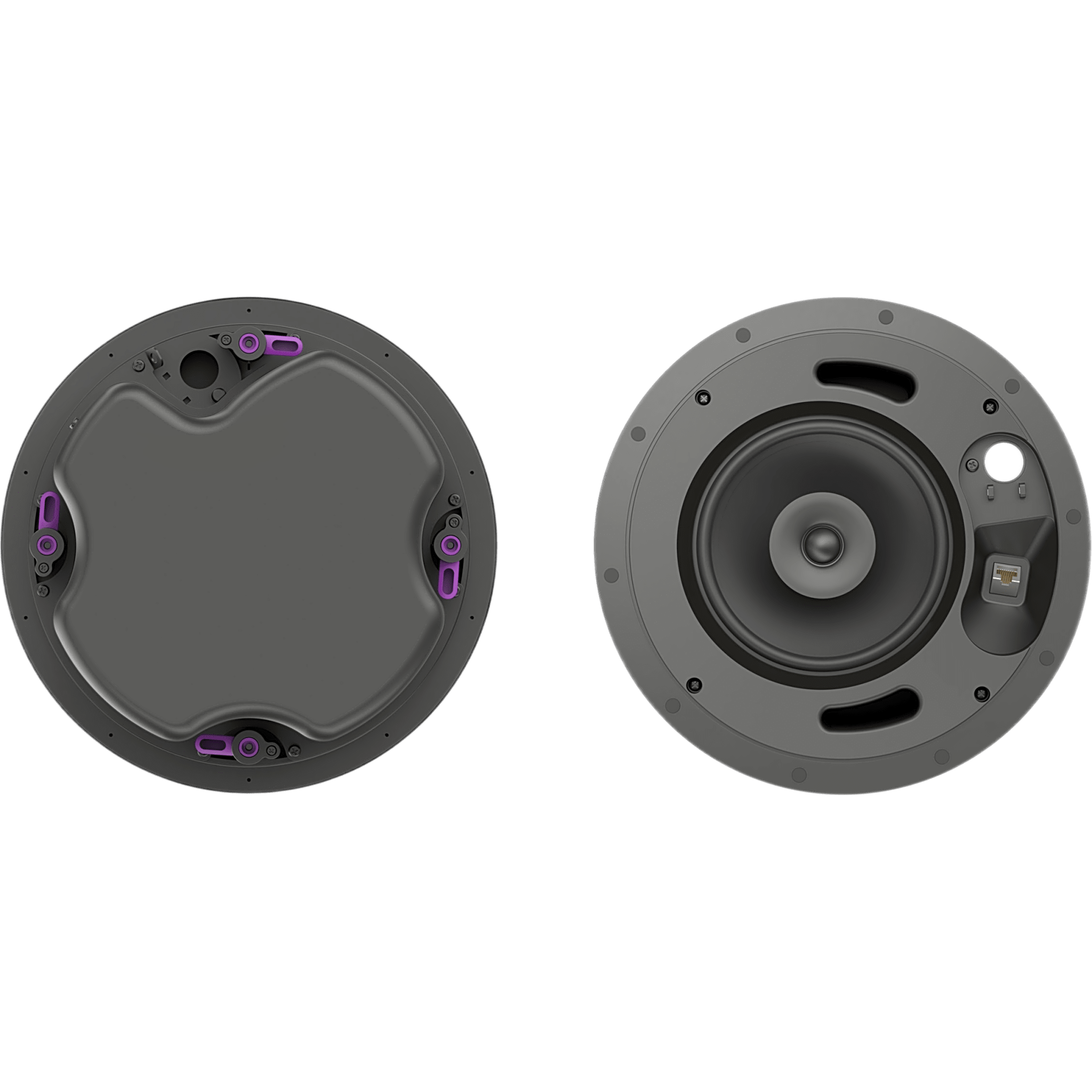 Altavoz de Techo 6.5 in (165 mm) | PoE++ PoE+ PoE Auto-negociado | Dante | Amplificador, DSP y Mezclador Integrados | Mezcla de Dos Canales | EQ Paramétrico | Filtros Pasa Altos y Pasa Bajos | SPL Máximo 105 dB | UL2043 Plenum | UL1480A | R