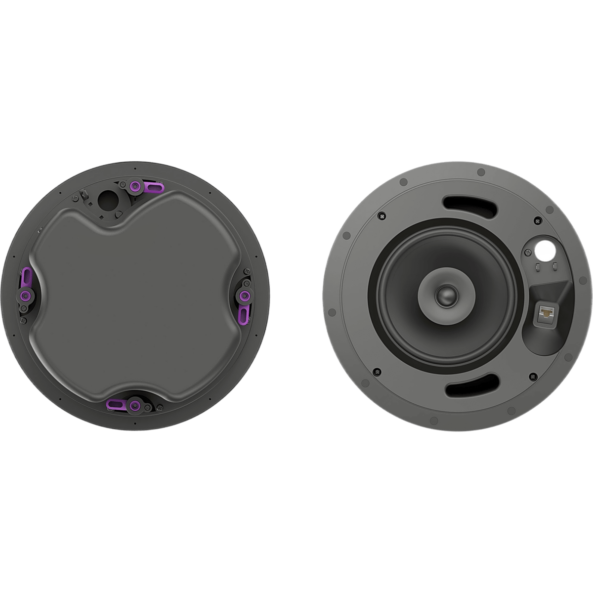 Altavoz de Techo 6.5 in (165 mm) | PoE++ PoE+ PoE Auto-negociado | Dante | Amplificador, DSP y Mezclador Integrados | Mezcla de Dos Canales | EQ Paramétrico | Filtros Pasa Altos y Pasa Bajos | SPL Máximo 105 dB | UL2043 Plenum | UL1480A | R