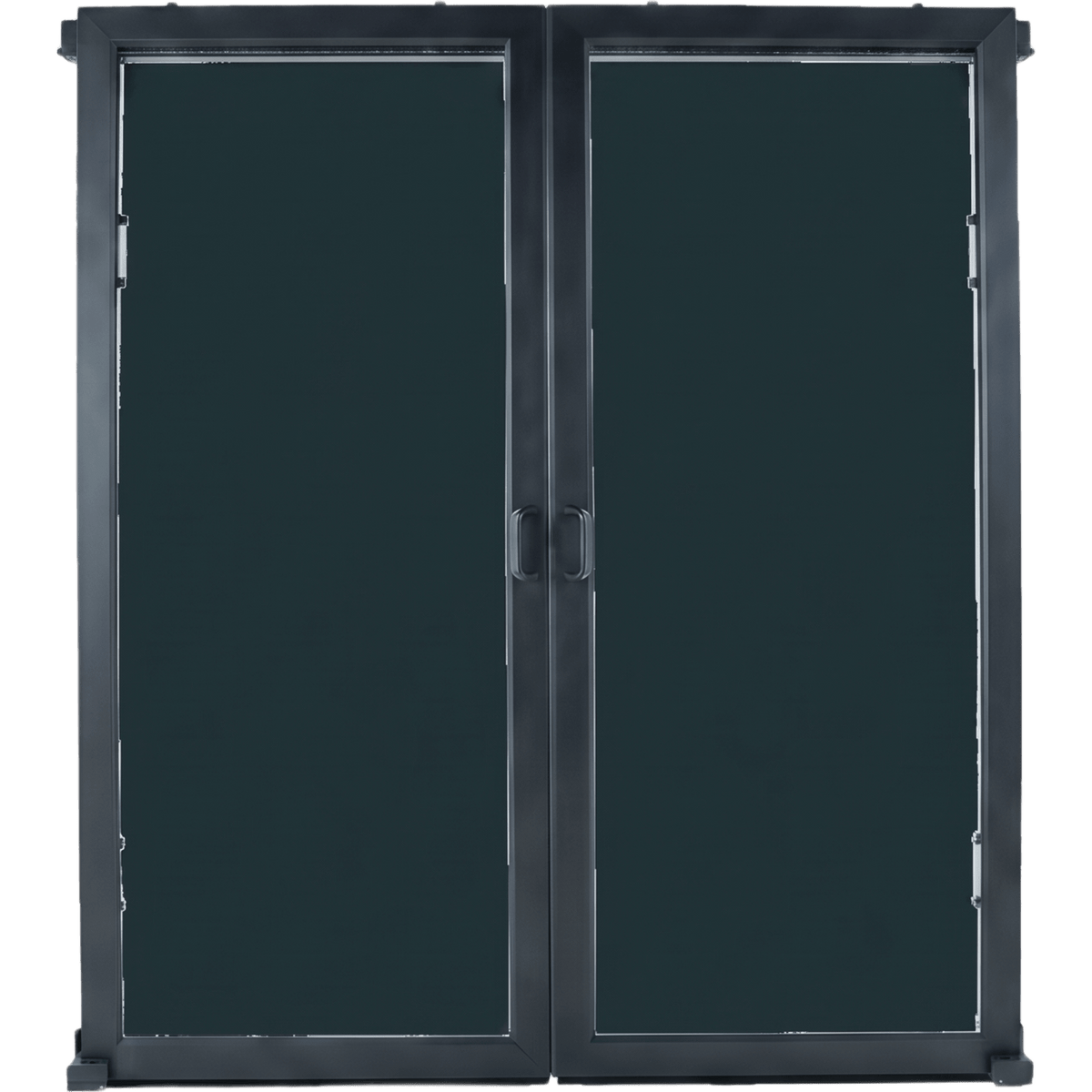 Puertas Selladas Express / Sistema de Contención ProLine / Pasillo 48-78 Pulgadas / Montaje Magnético sin Herramientas / Policarbonato y Acero / Negro RAL 9005