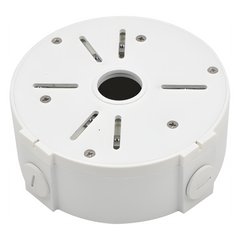 Caja de Conexiones Universal / Uso en Interior / Fabricada en Metal / Color Blanco / Uso en Bala - Domo - Turret / Conexión 3/4