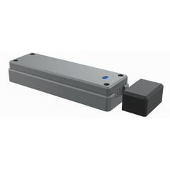 Sensor de Puerta Peatonal Inalámbrico / Tecnología Trio-Frequency Anti Interferencias / Alcance Magnético 25 mm / Batería 3.6V 2600mAh / Vida Útil 2 Años / Compatible con Puertas Seccionales y Batientes / Sensor H