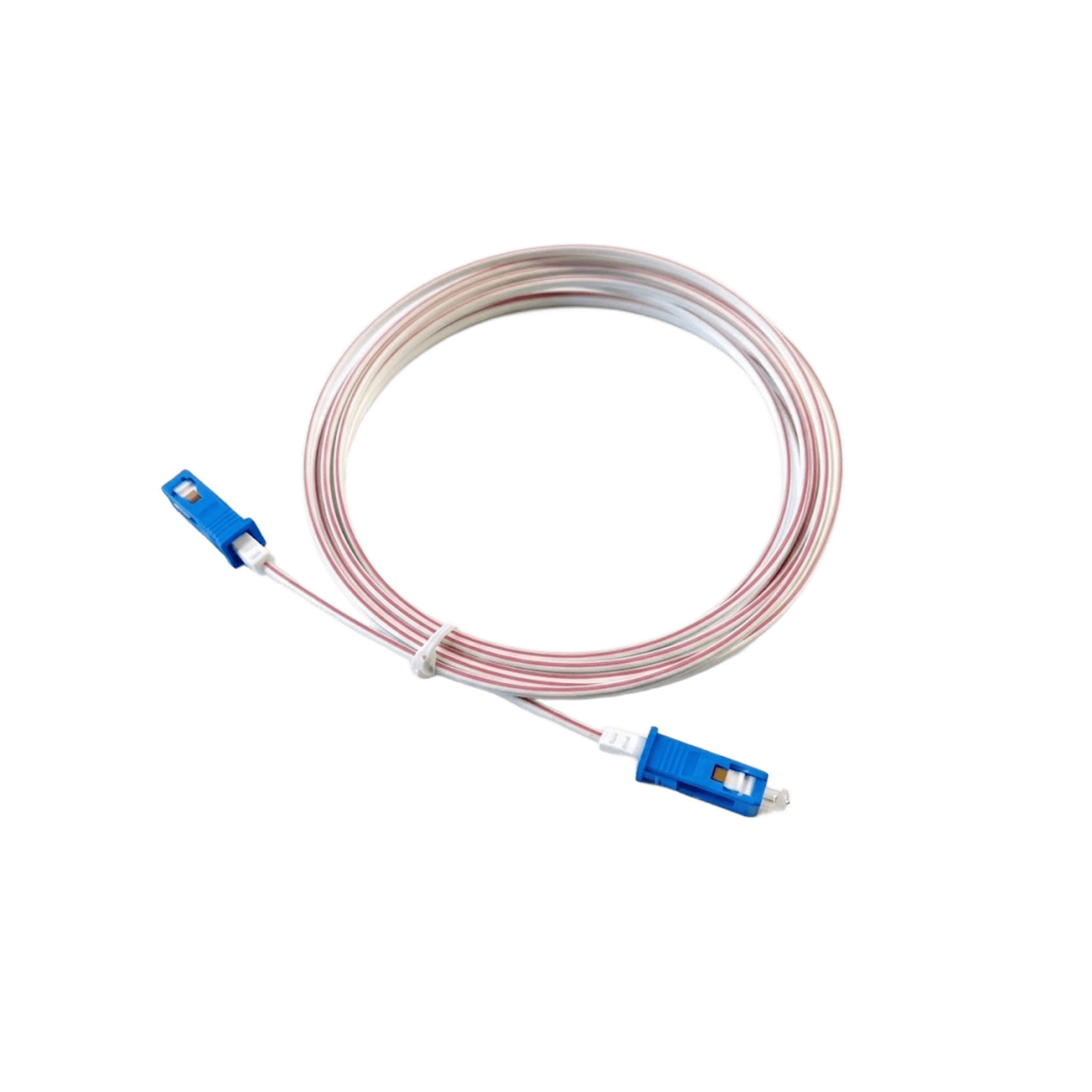Cable de Fibra Óptica POF Monomodo / Conectores SC/UPC - SC/UPC / Interior / Fibra G.657A2 / Cobre 26 AWG / 50M