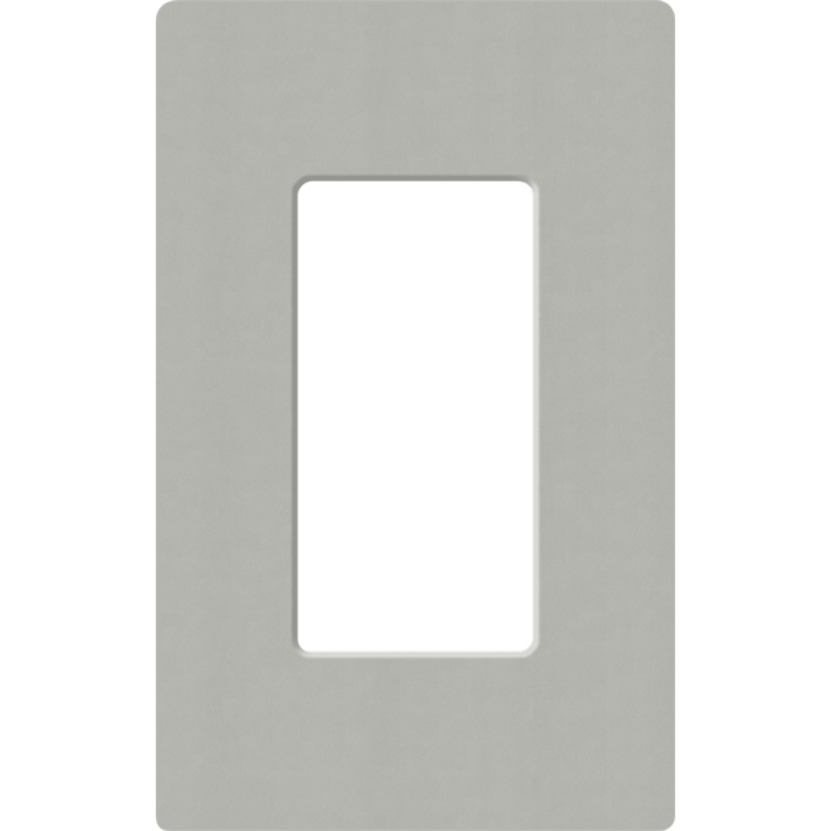 Placa de pared 1 espacio, para atenuador (dimmer), apagador ó control remoto inalámbrico LUTRON.